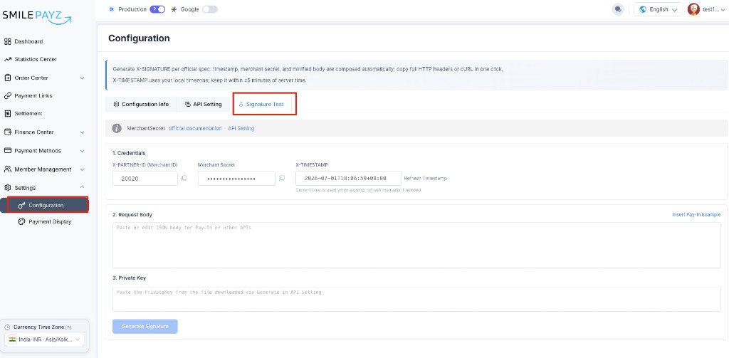 Configuration — Signature Test 标签 沙盒 — Signature Test