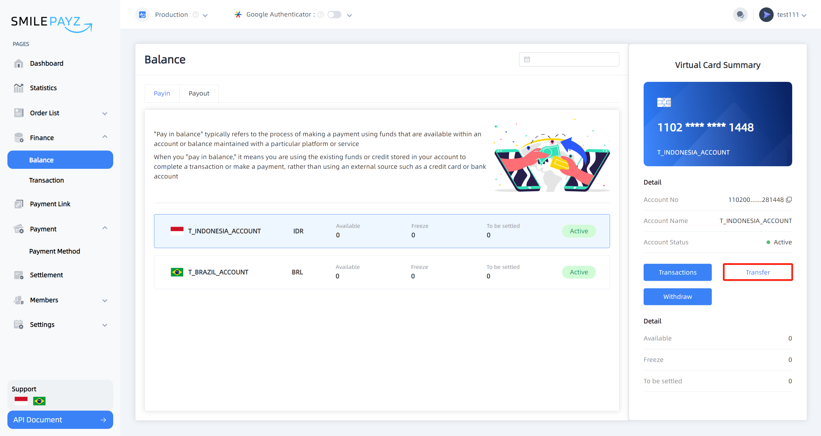 Transfer Interface